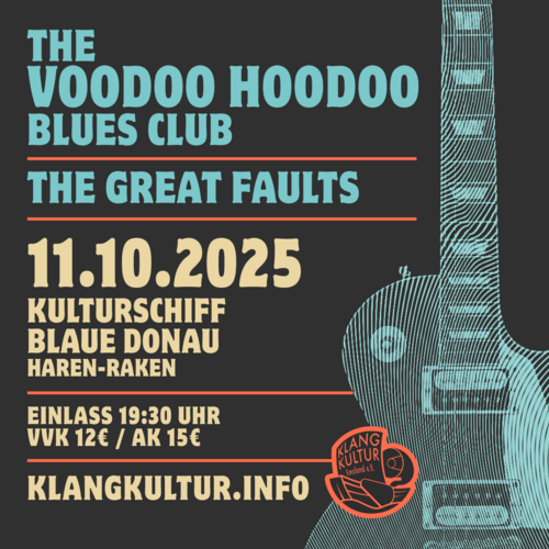 Tickets kaufen für The Voodoo Hoodoo Blues Club & The Great Faults am 11.10.2025