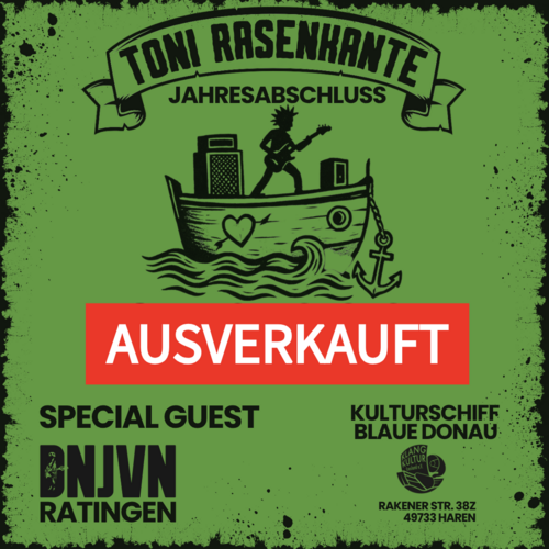 Tickets kaufen für Toni Rasenkante am 13.12.2025